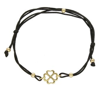 zarny kolor sznurka podkreśla złoty element ozdobny. Bransoletka złota sprawdzi się na co dzień i do stylizacji bardziej eleganckich i wyjściowych. Rozmiar bransoletki jest regulowany poprzez zaciąganie sznureczka (2).jpg